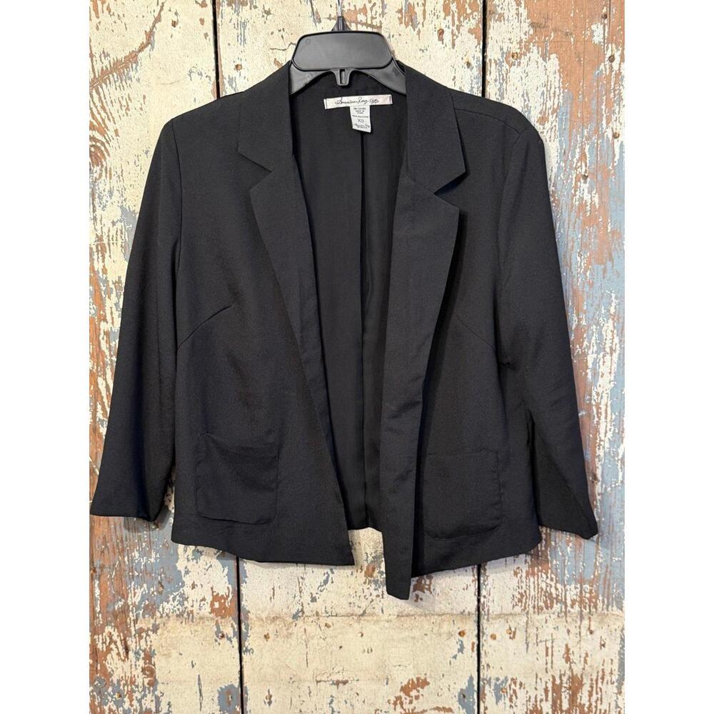 Women’s American Rag black open blazer cardigan size XS